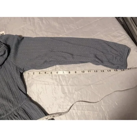 Zeagoo Women's Casual Knit Sweater Dress with Pockets Crew Medium, Blue/Grayish - Picture 13 of 15